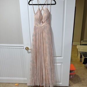 Windsor Blush Pink Glitter Gown